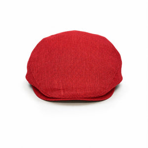 Bold Red - Linen Cap