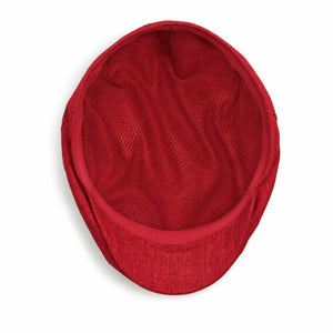 Bold Red - Linen Cap