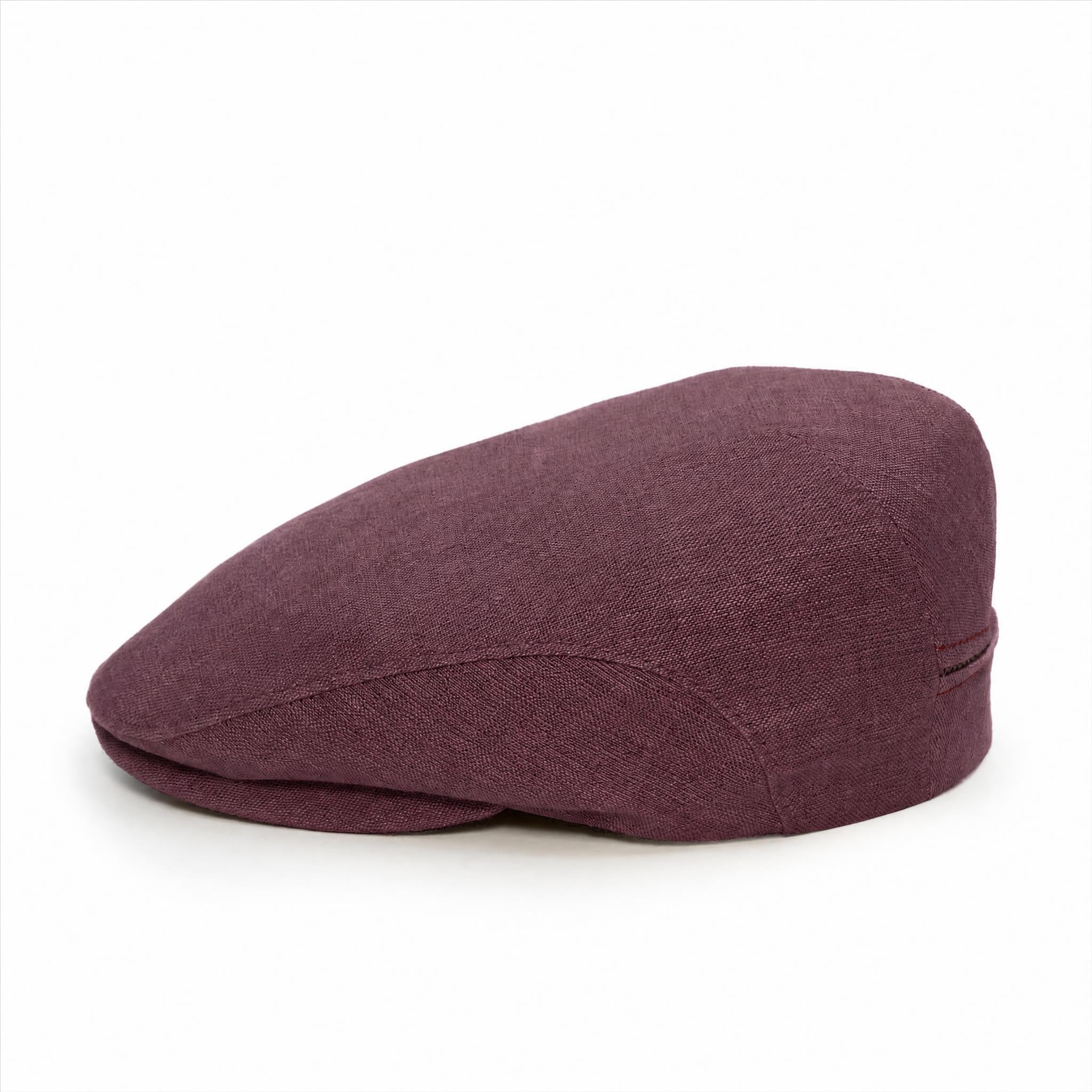 Royal Burgundy - Linen Cap
