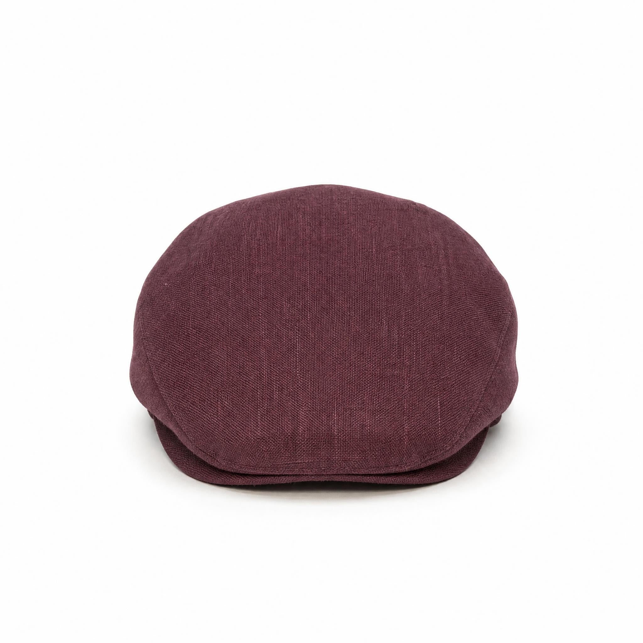 Royal Burgundy - Linen Cap
