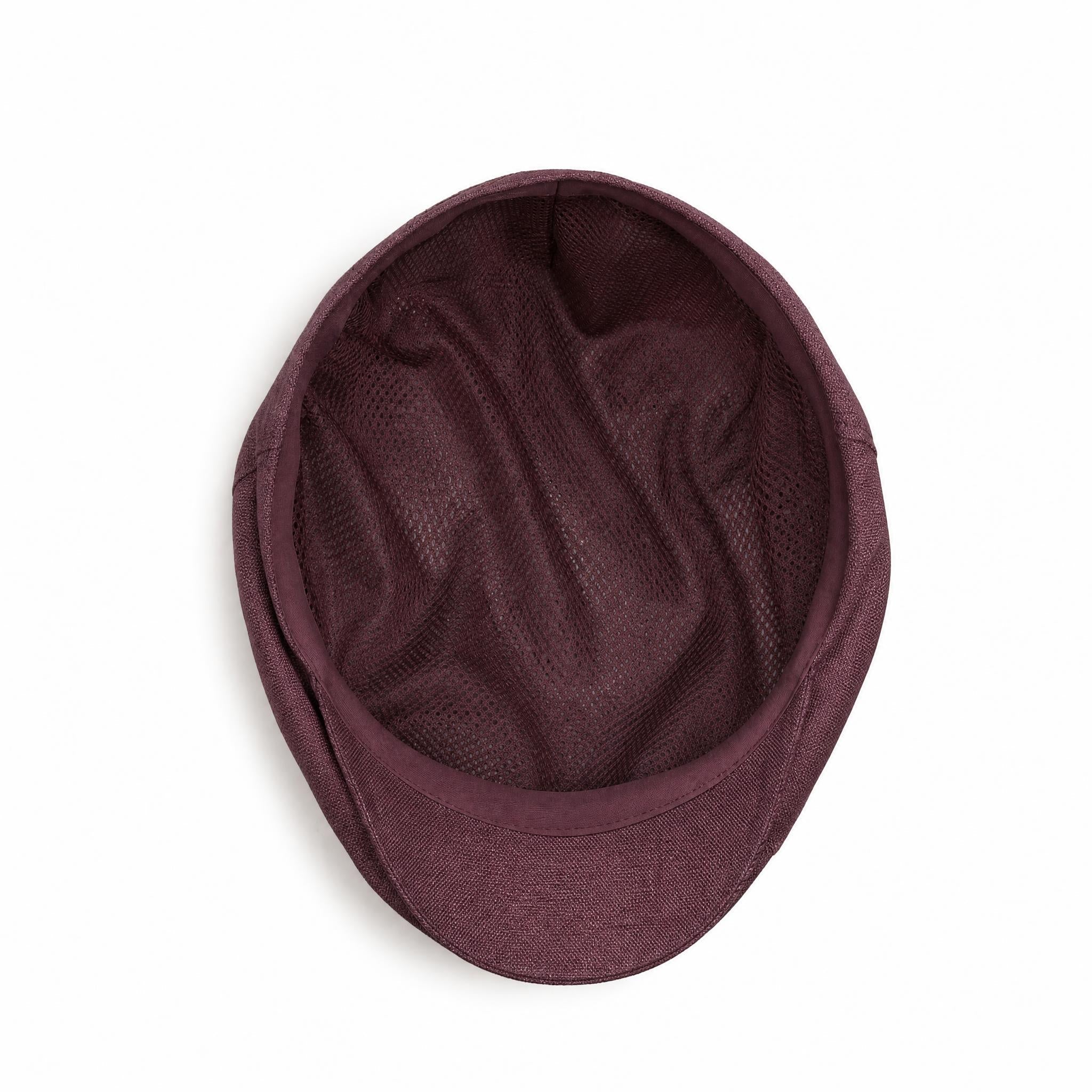 Royal Burgundy - Linen Cap