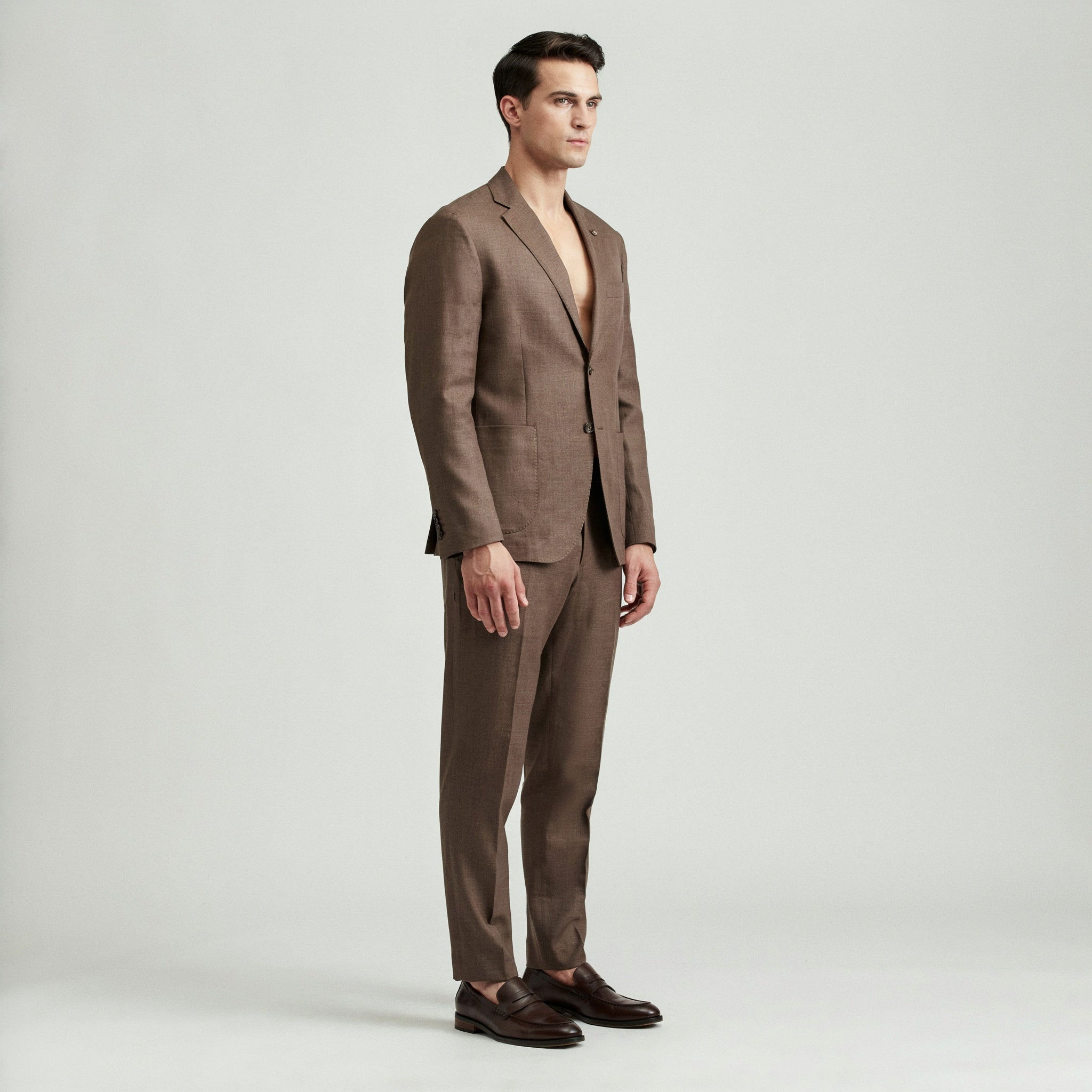 Mocha Brown - 2pc Suit
